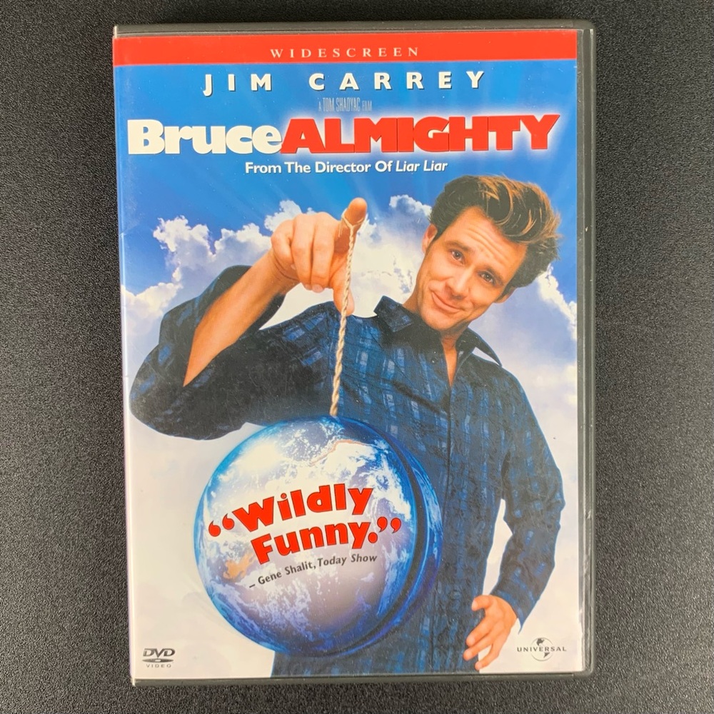 Bruce Almighty DVD with Jim Carrey and Jennifer Aniston